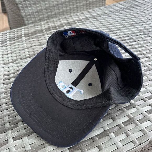 Tampa Bay Rays Hat Adjustable Strapback Baseball MLB Cap OC Sports Navy Blue - Picture 6 of 6